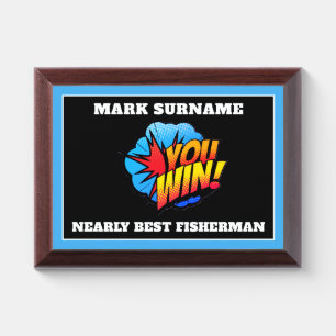 LAUGHS! Funny FISHERMAN Award Plaque