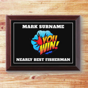 LAUGHS! Funny FISHERMAN Award Plaque