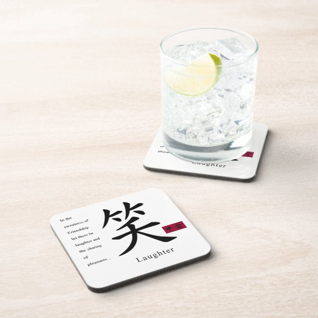Laughter 1 drink coaster (Right Side)