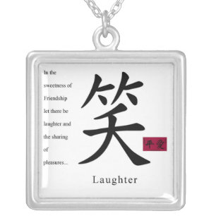 Laughter 1 silver plated necklace