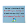 Laughter and smiles quote doormat