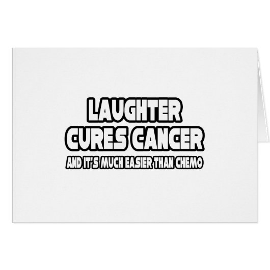 Laughter Cures Cancer Cards (Front Horizontal)