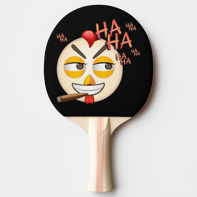 Laughter Emoji T-Shirt Ping Pong Paddle (Front)