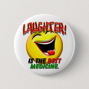 Laughter is the Best Medicine Button