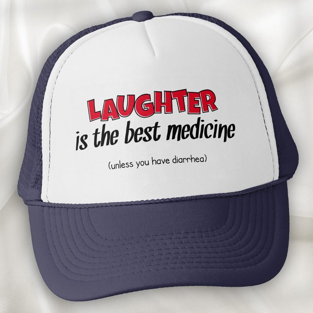 Laughter Is The Best Medicine | Funny Quote Trucker Hat (Creator Uploaded)