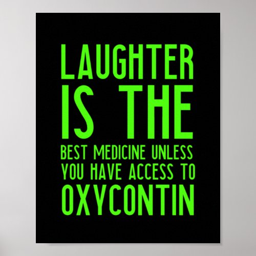 Laughter is the best medicine inspirational cool f poster
