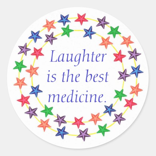 Laughter is the best medicine stars stickers