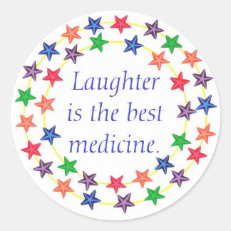 Laughter is the best medicine, stars stickers