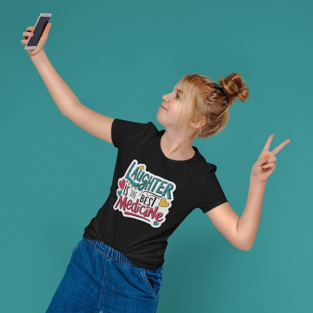 Laughter Is The Best Medicine Tri-blend T-Shirt Shirt (Cheer yourself and others up with this, "Laughter is the best medicine" t-shirt! )