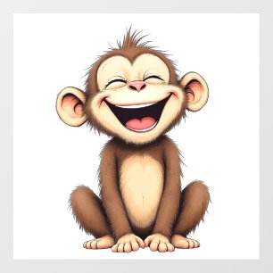 Laughter Monkey Stickers Wall Decal
