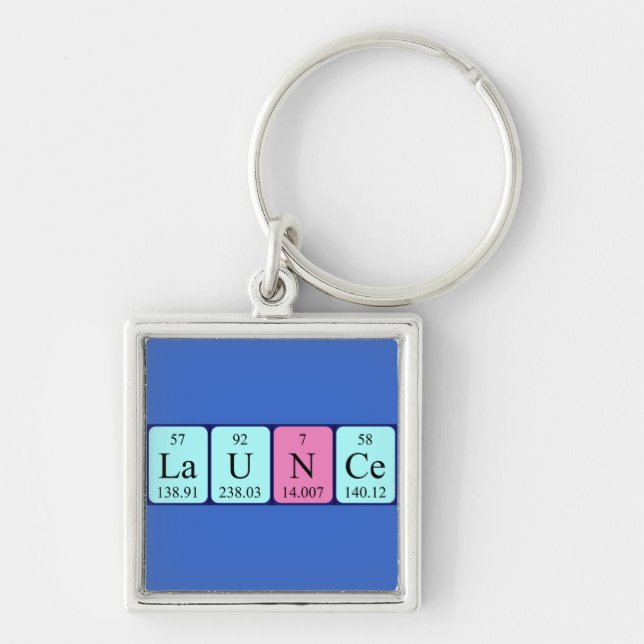 Launce periodic table name keyring (Front)