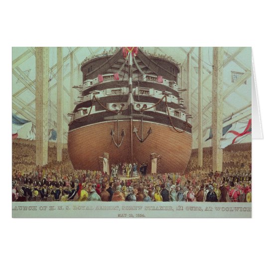 Launch of H.M.S. Royal Albert, Screw Steamer (Front Horizontal)