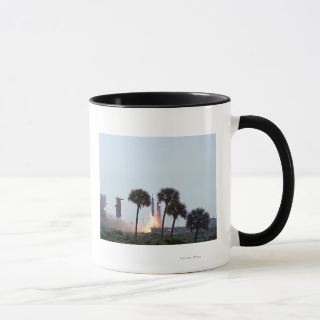 Launch of Mercury Atlas 9 rocket  Photograph Mug (Right)