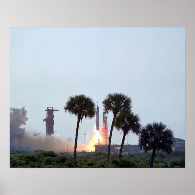 Launch of Mercury Atlas 9 rocket  Photograph Poster (Front)