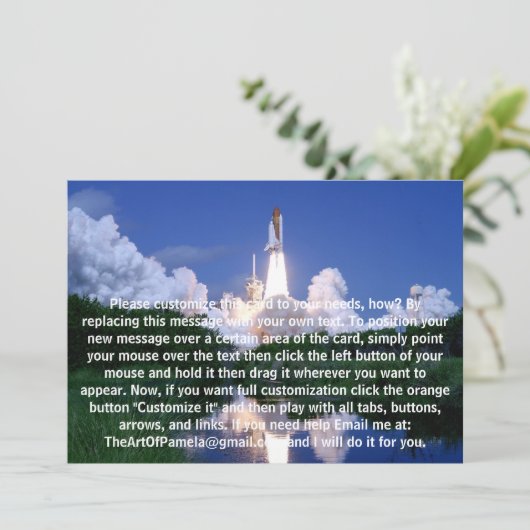 Launch of Space Shuttle (Standing Front)