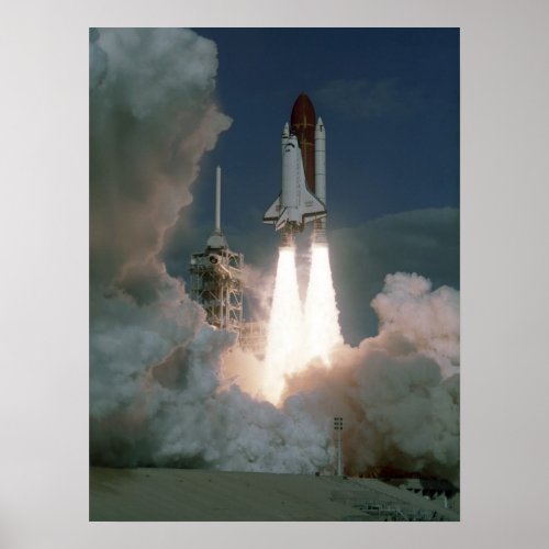 Launch of Space Shuttle Atlantis STS_27 Poster