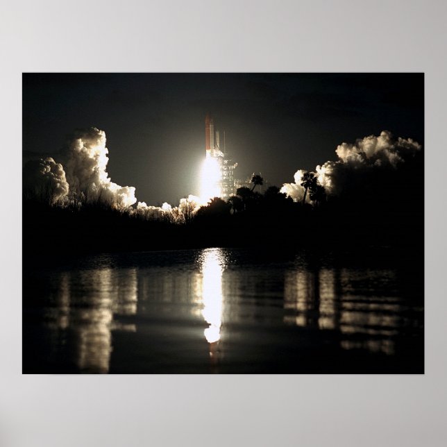 Launch of Space Shuttle Columbia (STS-61C) Poster (Front)