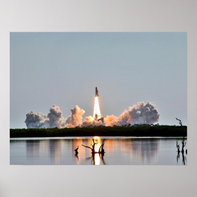 Launch of Space Shuttle Discovery (STS-114) Poster (Front)
