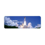 Launch of Space Shuttle Label