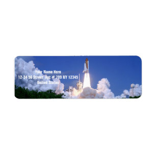 Launch of Space Shuttle Label