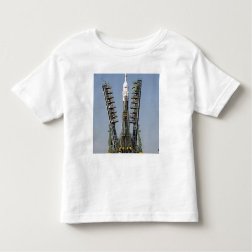 Launch scaffolding is raised into place toddler t_shirt