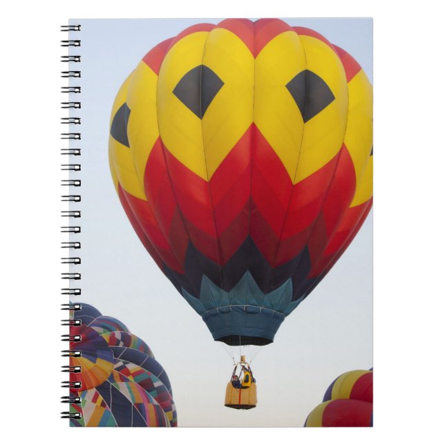 Launching hot air balloons notebook (Front)