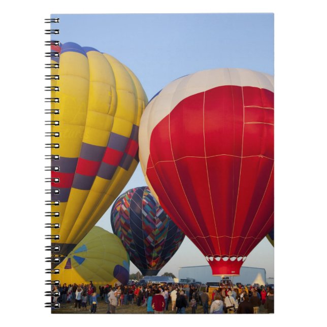 Launching hot air balloons notebook (Front)
