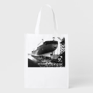 Launching of the Edmund Fitzgerald 6-8-1958 (#3) Grocery Bag