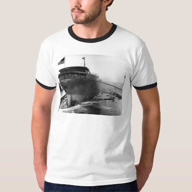 Launching of the Edmund Fitzgerald  6-8-1958 (#3) T-Shirt (Front)