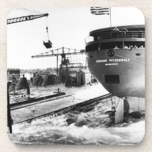 Launching of the Edmund Fitzgerald Mighty Fitz Beverage Coaster