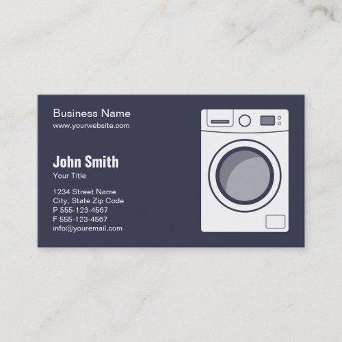 Laundromat  Appliance Repair Service and Sale Business Card