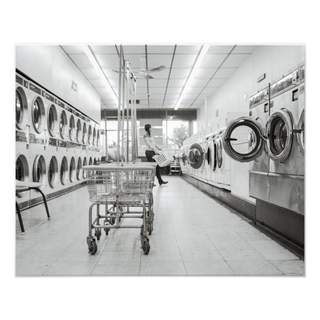 Laundromat Photo Print (Front)