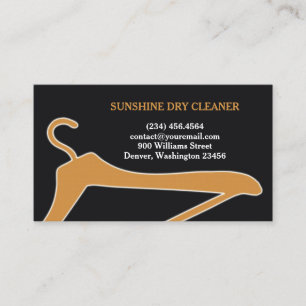 Laundry and Dry Cleaner Business Card Template