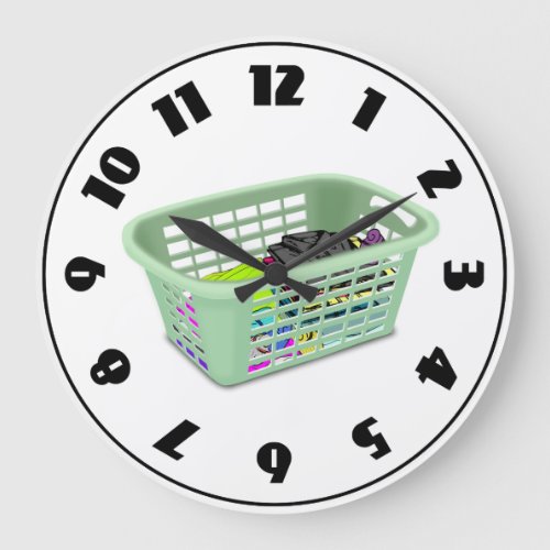 Laundry Basket Clock
