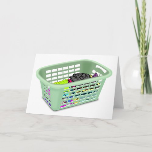 Laundry Basket Greeting Cards