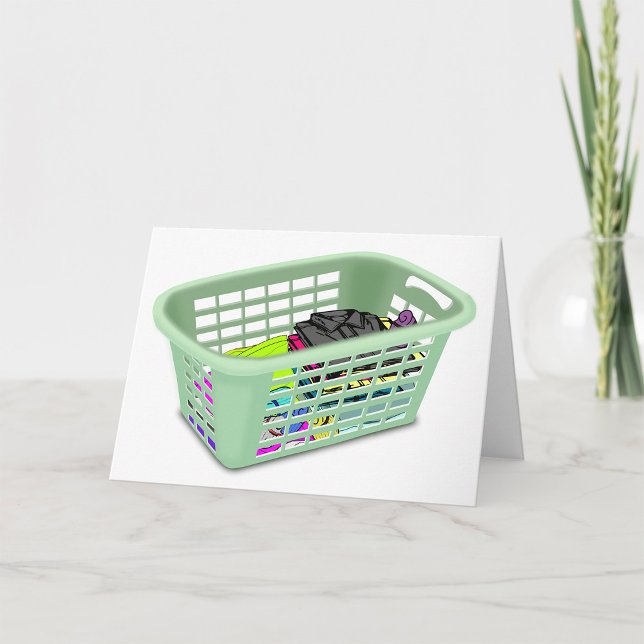 Laundry Basket Greeting Cards (Creator Uploaded)