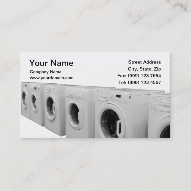 Laundry Business Card (Front)