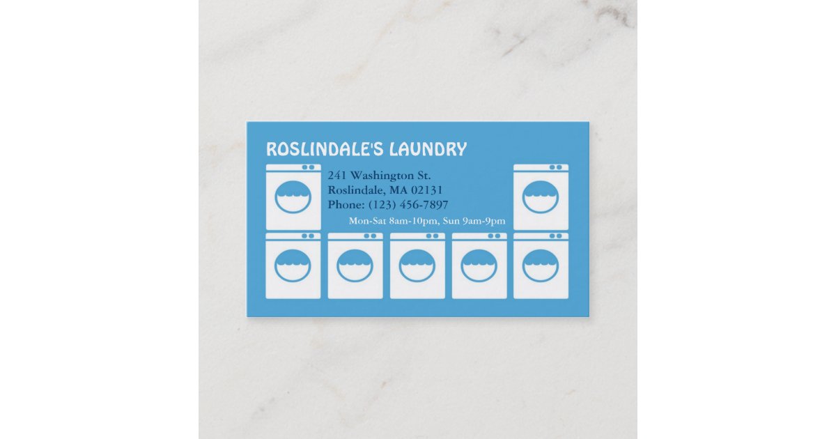 Laundry Business Card Zazzle