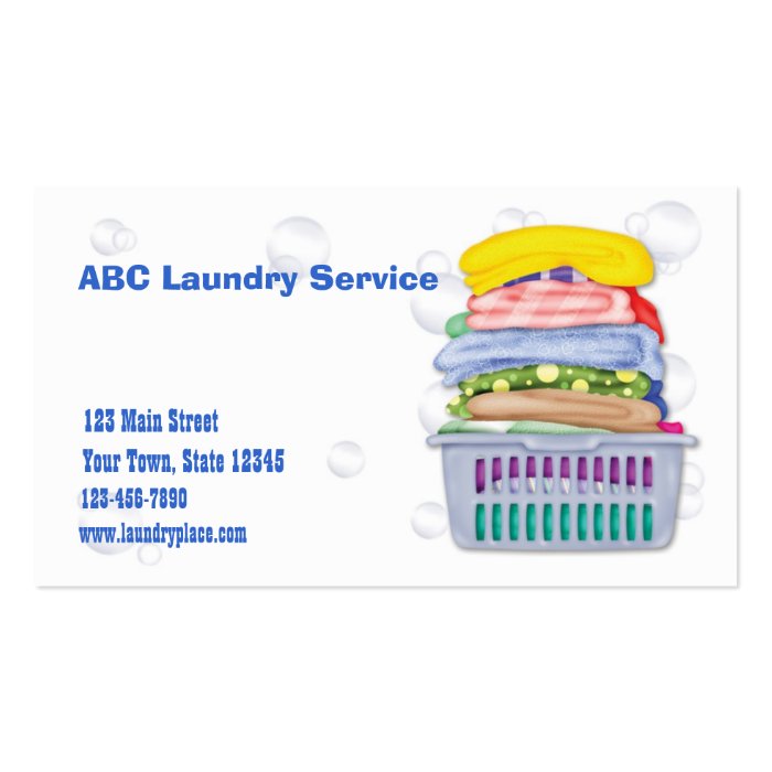 Laundry Business Card Zazzle