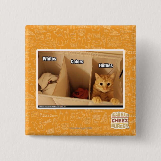 Laundry Cat Button (Front)