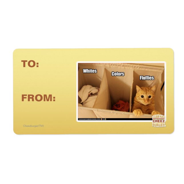 Laundry Cat Label (Front)