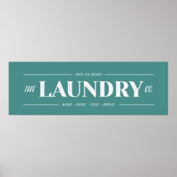Laundry Co. Sign by TheKPlace at Zazzle