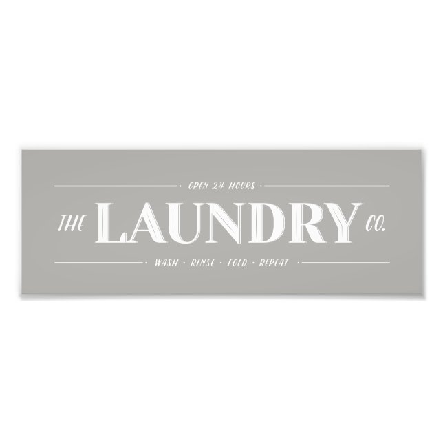 Laundry Co. Sign (Front)