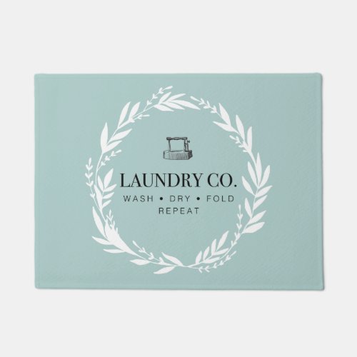 Laundry Co Wash Dry Fold Repeat Floor Mat