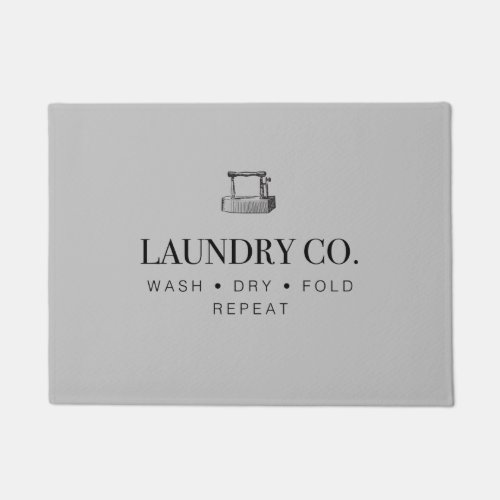 Laundry Co Wash Dry Fold Repeat Floor Mat