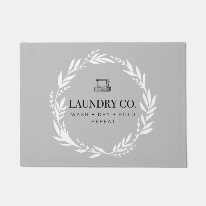 Laundry Co Wash Dry Fold Repeat Floor Mat Zazzle Com