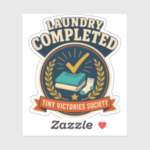 Laundry Completed — Tiny Victories Society Sticker