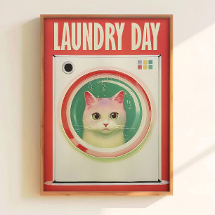 Laundry Day Art Printable Funny Bathroom Wall Art