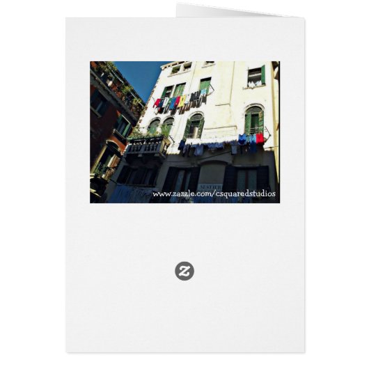 Laundry Day Card (Back)