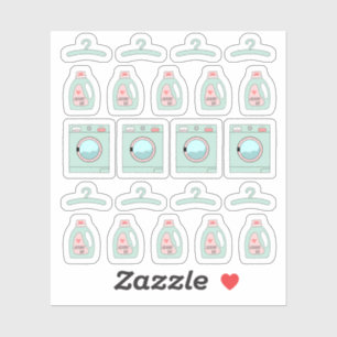 Laundry Day Detergent Cleaning and Chores Planner Sticker